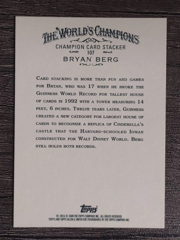 2009 Topps Allen and Ginter #107 Bryan Berg