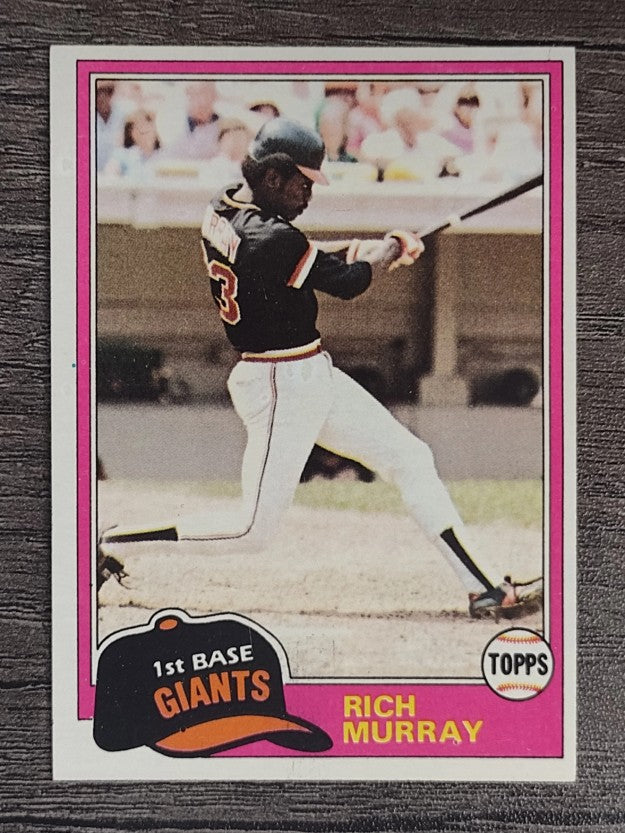 1981 Topps #195 Rich Murray RC