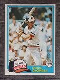 1981 Topps #188 Doug DeCinces