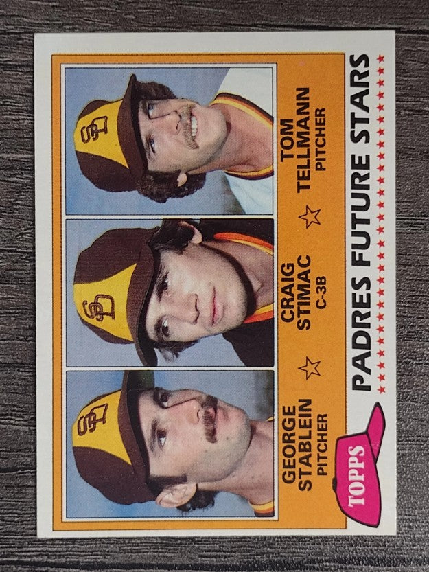 1981 Topps #356 George Stablein RC/Craig Stimac RC/Tom Tellmann RC