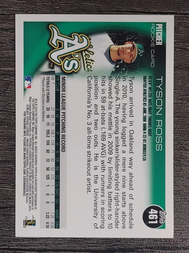 2010 Topps #461 Tyson Ross RC