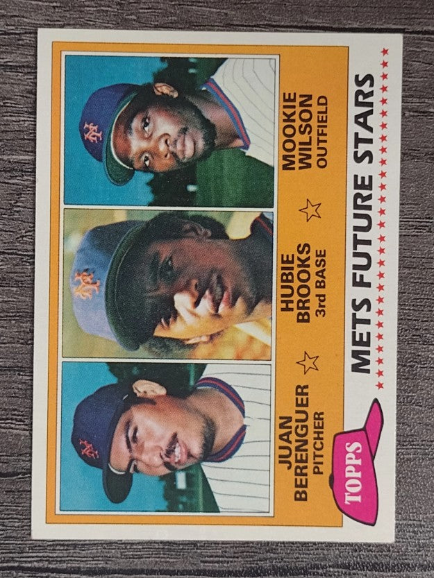 1981 Topps #259 Juan Berenguer/Hubie Brooks RC/Mookie Wilson RC