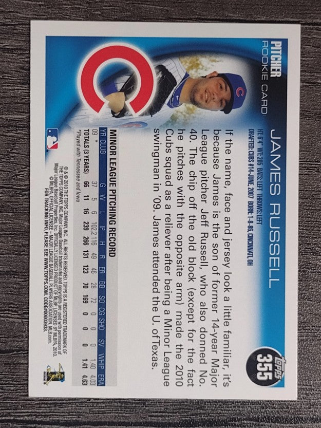2010 Topps #355 James Russell RC