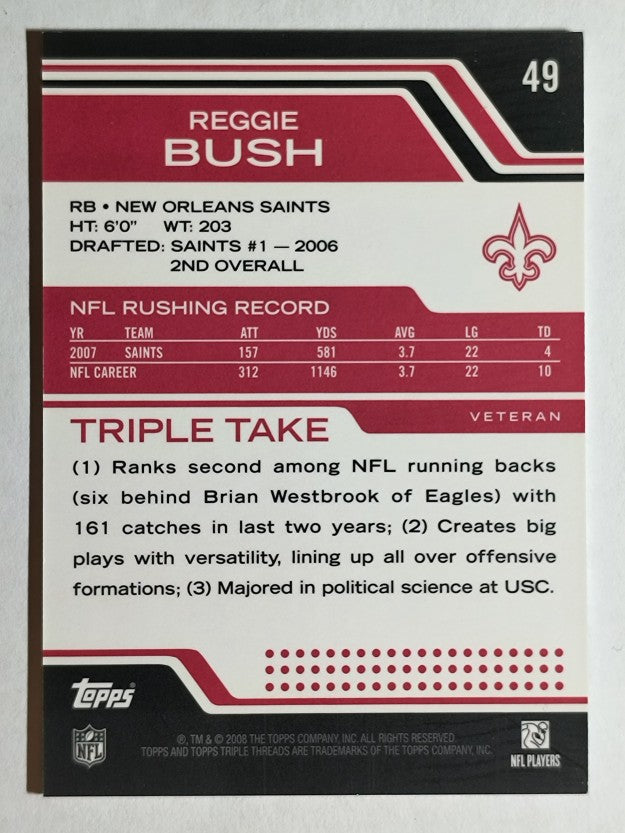 2008 Topps Triple Threads #49 Reggie Bush