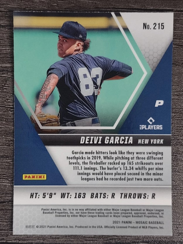 2021 Panini Mosaic #215 Deivi Garcia RC