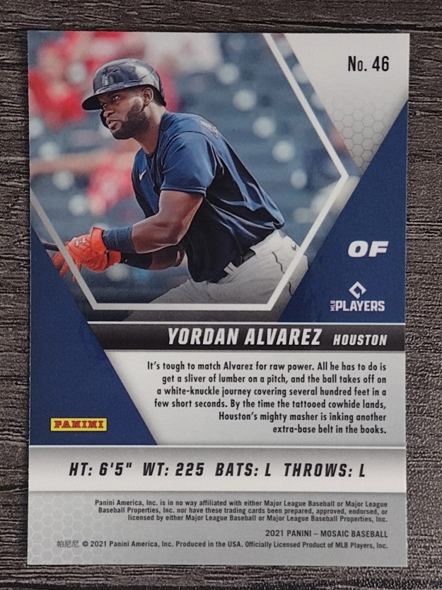 2021 Panini Mosaic #46 Yordan Alvarez