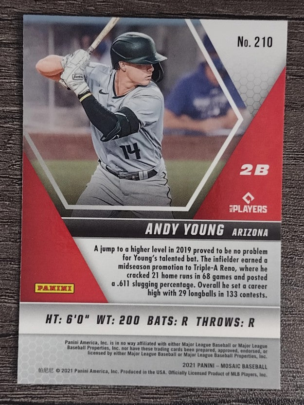 2021 Panini Mosaic #210 Andy Young RC