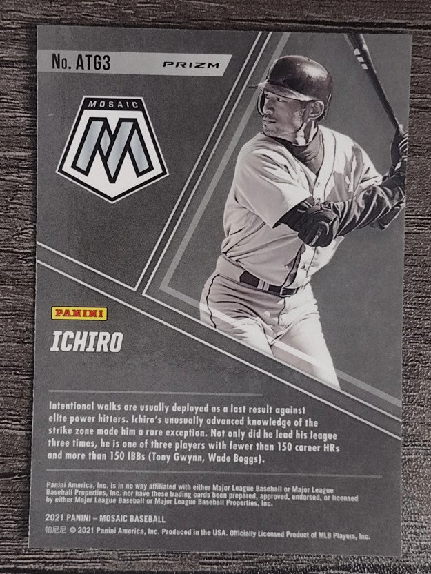 2021 Panini Mosaic All-Time Greats Silver Prizm #3 Ichiro Suzuki