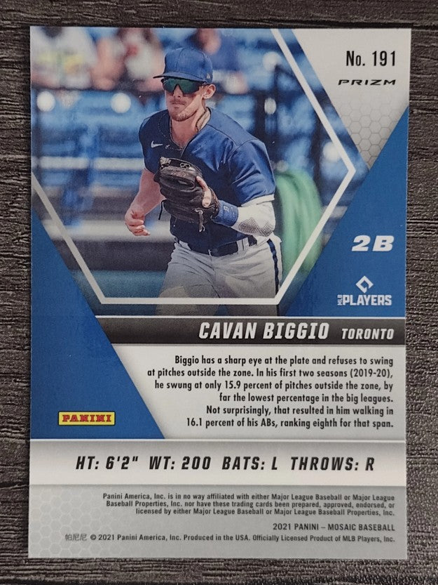 2021 Panini Mosaic Mosaic Reactive Orange #191 Cavan Biggio