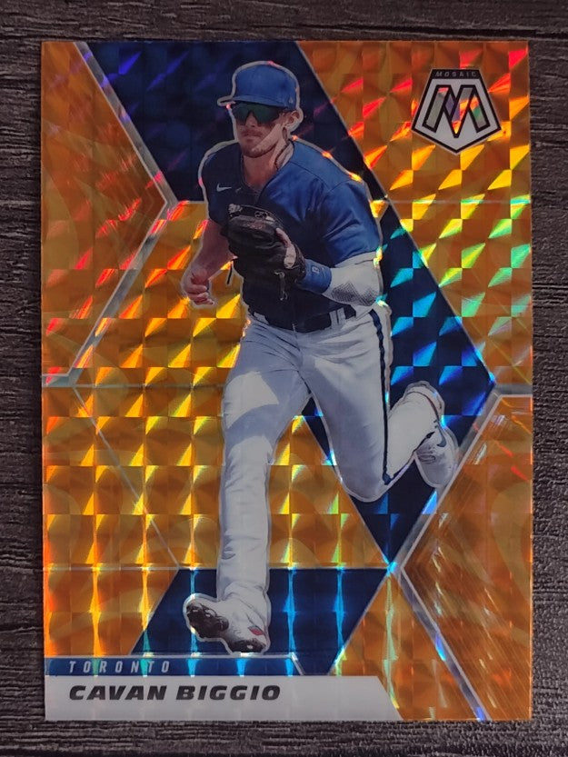 2021 Panini Mosaic Mosaic Reactive Orange #191 Cavan Biggio