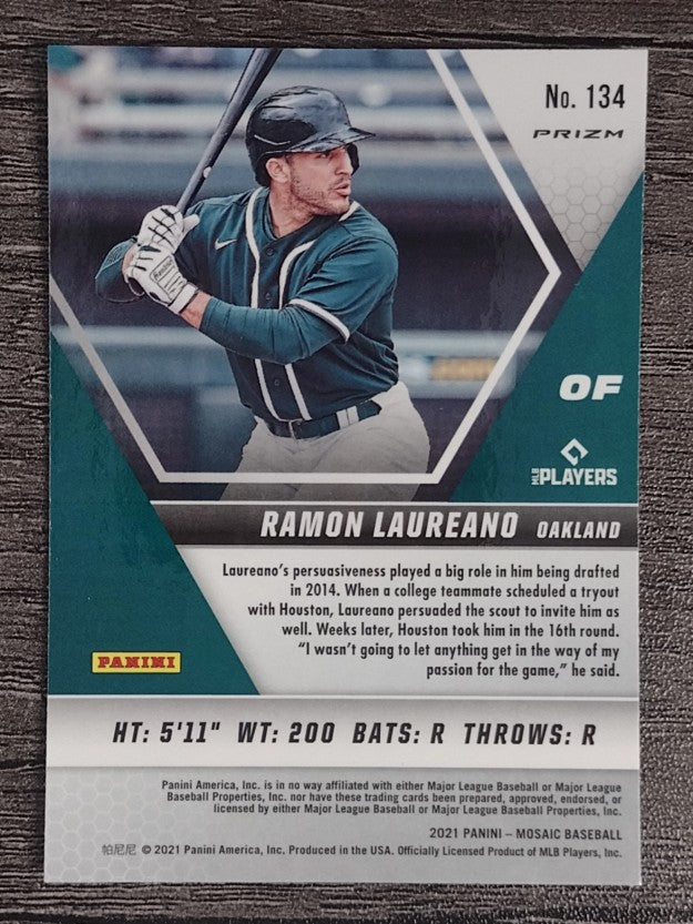 2021 Panini Mosaic Mosaic Reactive Orange #134 Ramon Laureano