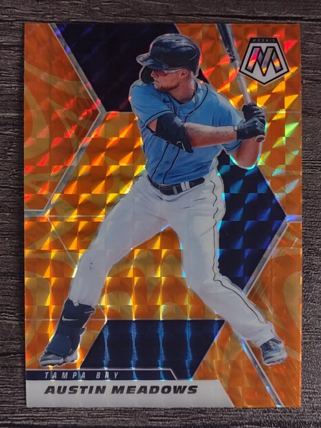 2021 Panini Mosaic Mosaic Reactive Orange #39 Austin Meadows