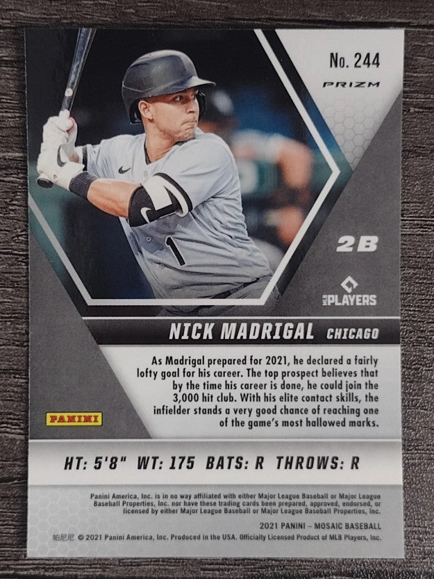 2021 Panini Mosaic Mosaic #244 Nick Madrigal