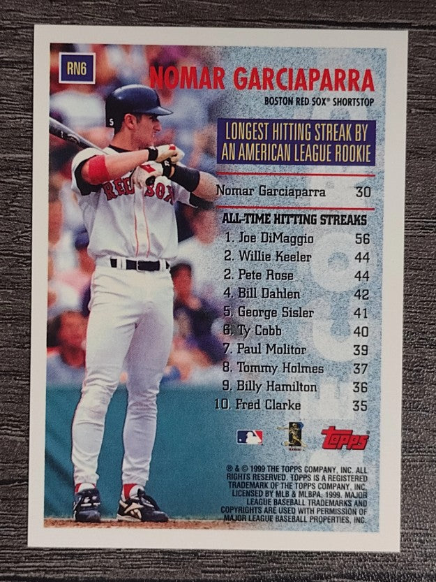 1999 Topps Record Numbers #RN6 Nomar Garciaparra