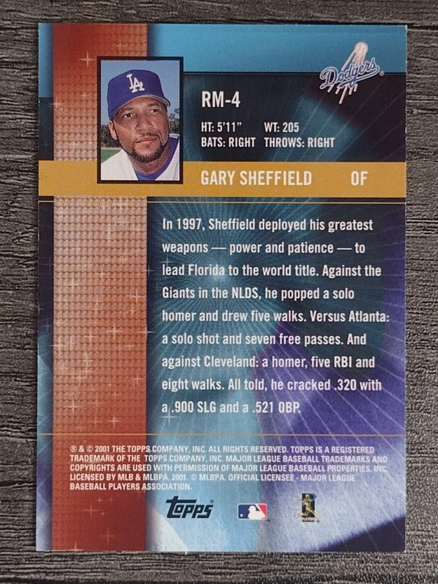 2002 Topps Ring Masters #RM4 Gary Sheffield