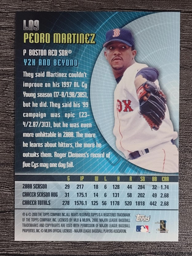 2001 Topps A Look Ahead #LA9 Pedro Martinez