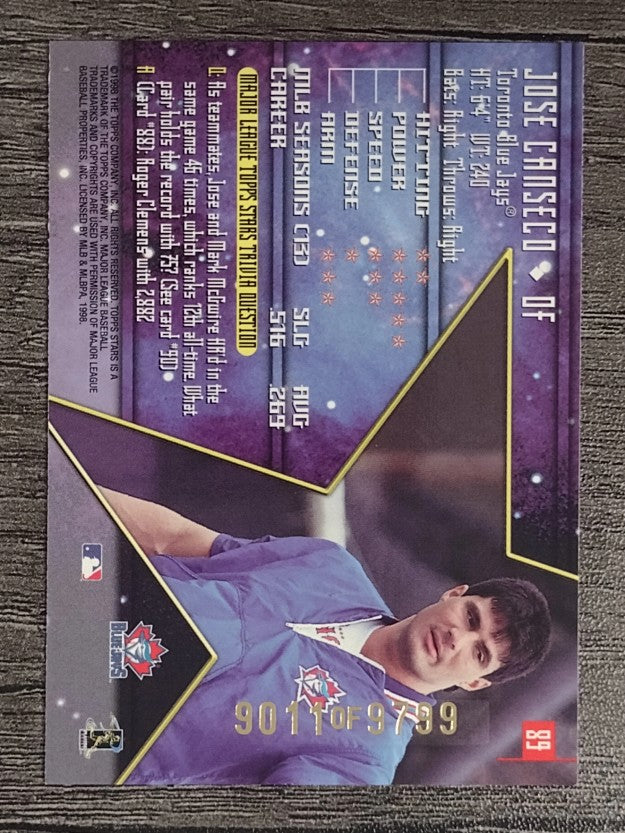 1998 Topps Stars #89 Jose Canseco