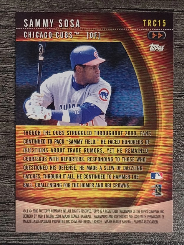 2001 Topps A Tradition Continues #TRC15 Sammy Sosa