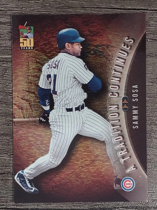 2001 Topps A Tradition Continues #TRC15 Sammy Sosa