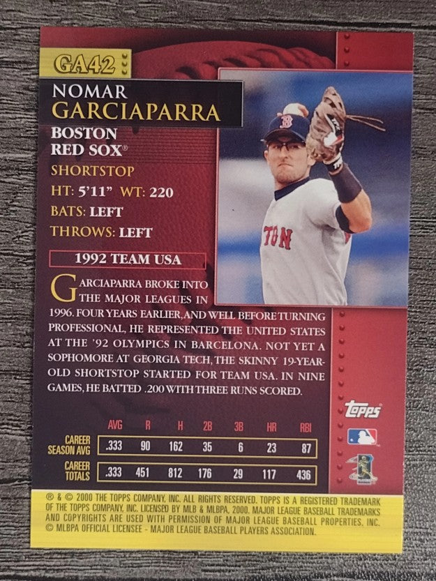 2001 Topps Golden Anniversary #GA42 Nomar Garciaparra (NM)