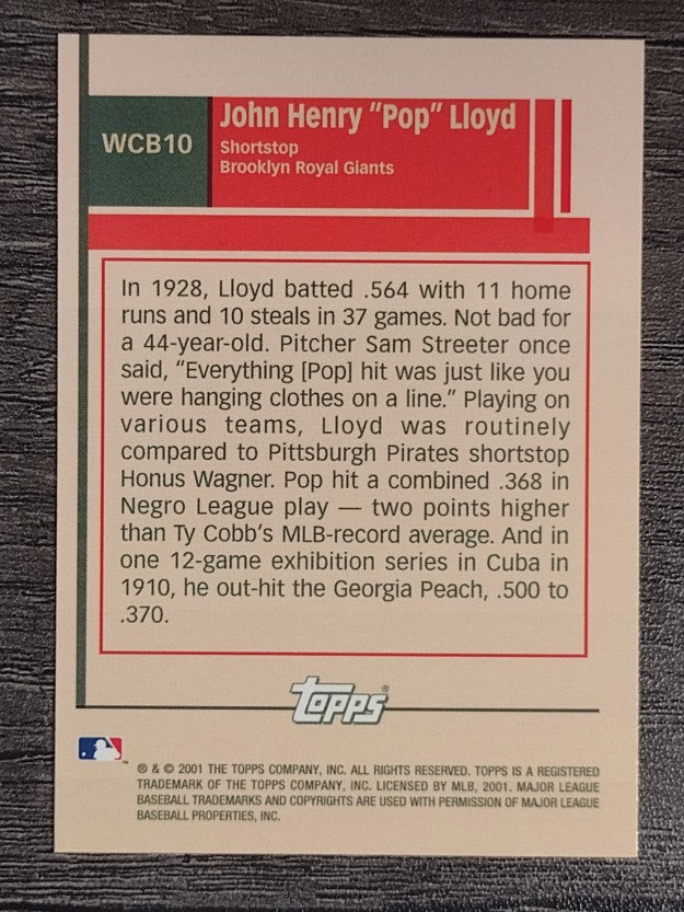 2001 Topps What Could Have Been #WCB10 John Lloyd
