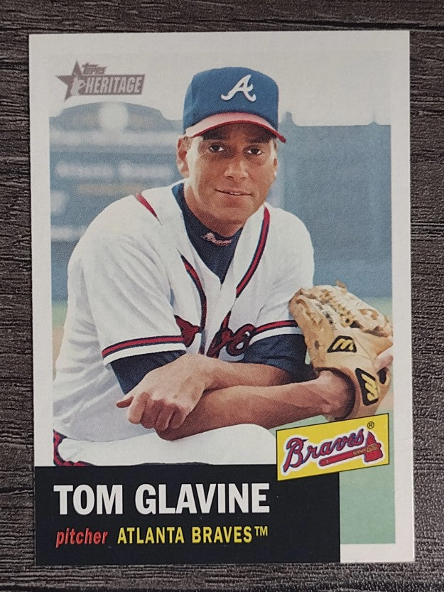 2002 Topps Heritage #17 Tom Glavine
