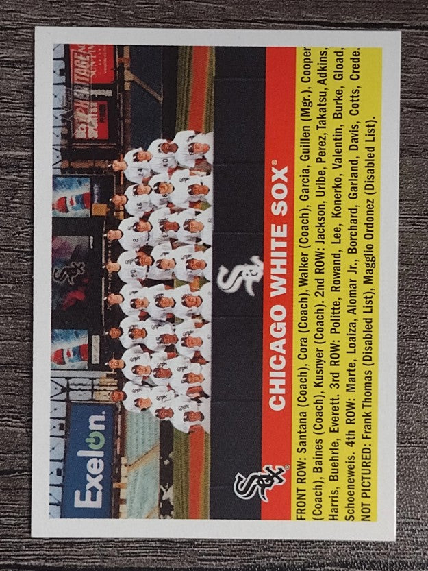2005 Topps Heritage #188 Chicago White Sox TC