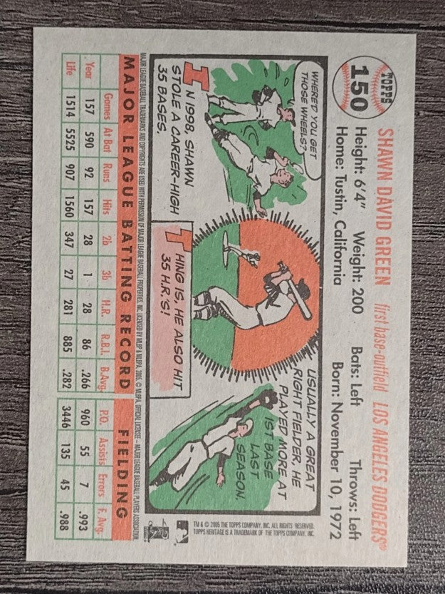 2005 Topps Heritage #150 Shawn Green