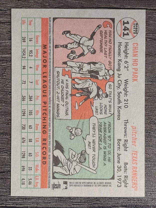 2005 Topps Heritage #141 Chan Ho Park