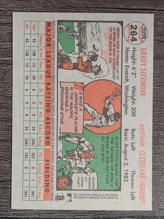 2005 Topps Heritage #264 Grady Sizemore
