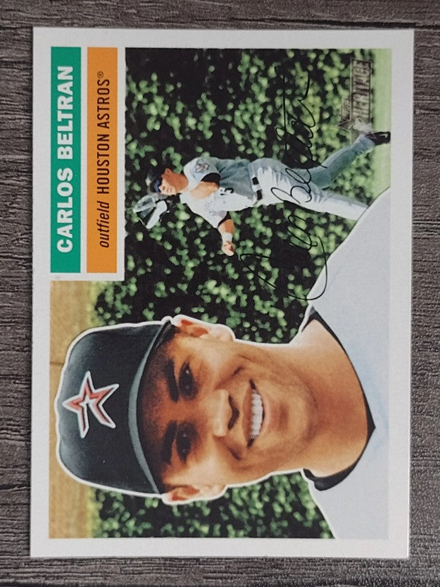 2005 Topps Heritage #261A Carlos Beltran Fldg