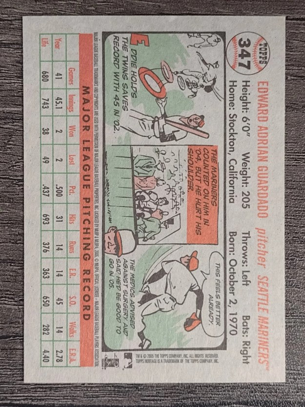 2005 Topps Heritage #347 Eddie Guardado