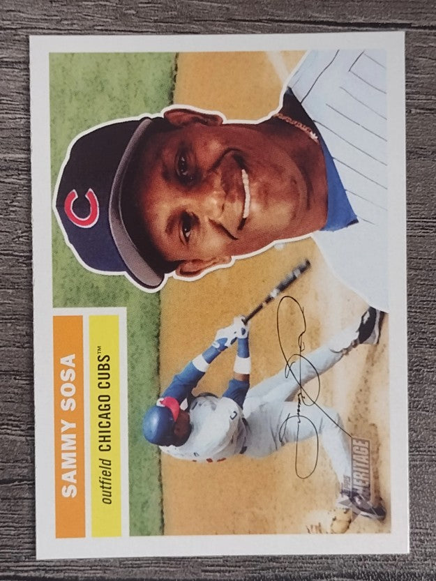 2005 Topps Heritage #300A Sammy Sosa Hitting