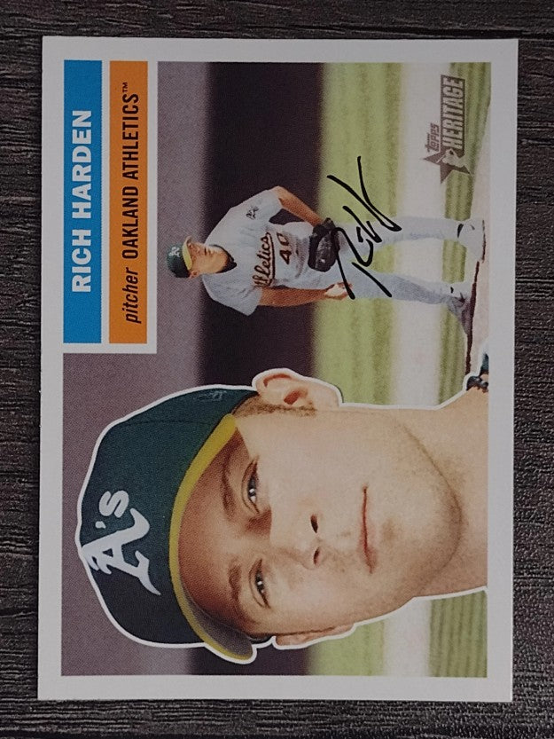 2005 Topps Heritage White Backs #380 Rich Harden