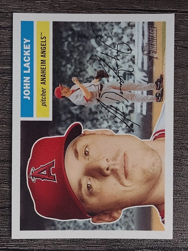 2005 Topps Heritage White Backs #382 John Lackey
