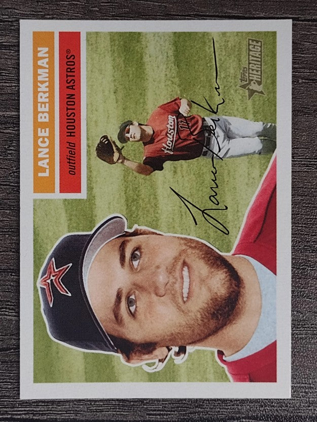 2005 Topps Heritage #312B Lance Berkman Fldg SP