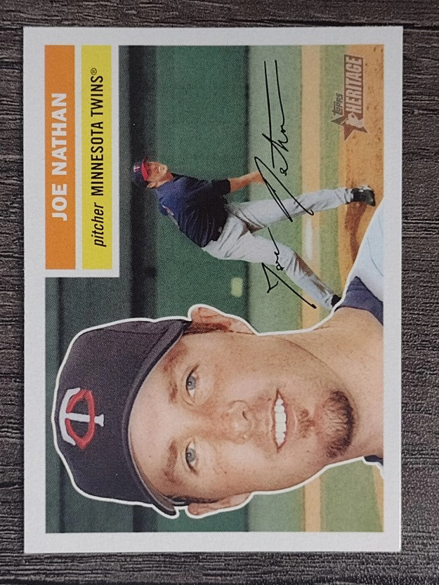 2005 Topps Heritage White Backs #358 Joe Nathan
