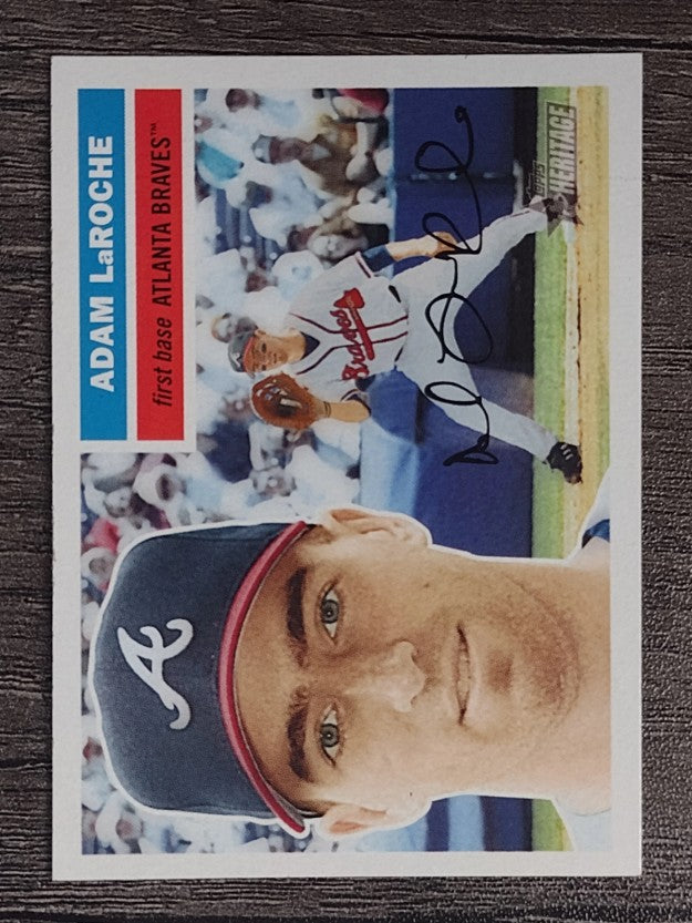 2005 Topps Heritage White Backs #386 Adam LaRoche