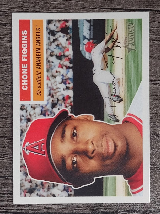 2005 Topps Heritage White Backs #232 Chone Figgins