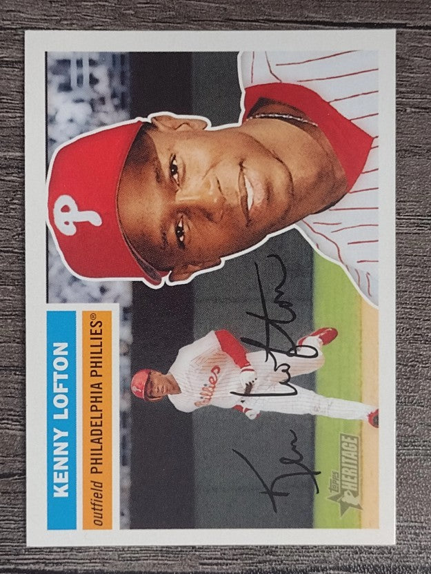 2005 Topps Heritage White Backs #21 Kenny Lofton