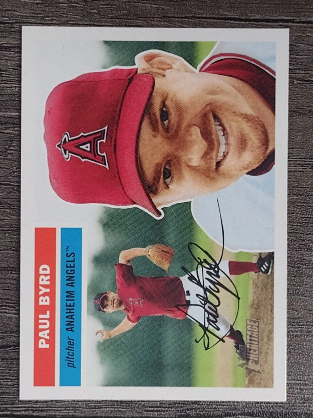2005 Topps Heritage White Backs #202 Paul Byrd