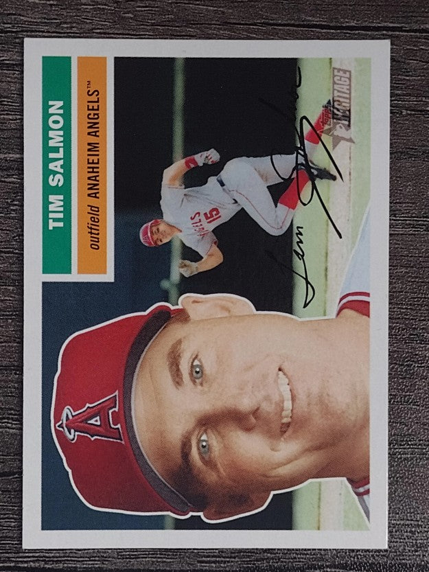 2005 Topps Heritage White Backs #388 Tim Salmon