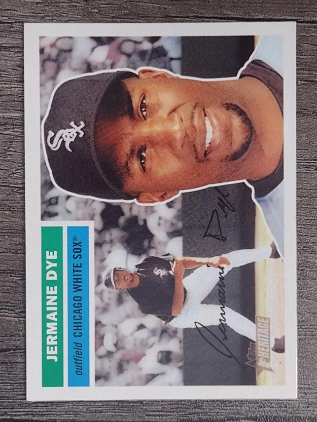 2005 Topps Heritage White Backs #249 Jermaine Dye