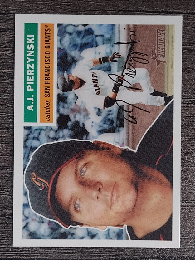 2005 Topps Heritage White Backs #242 A.J. Pierzynski
