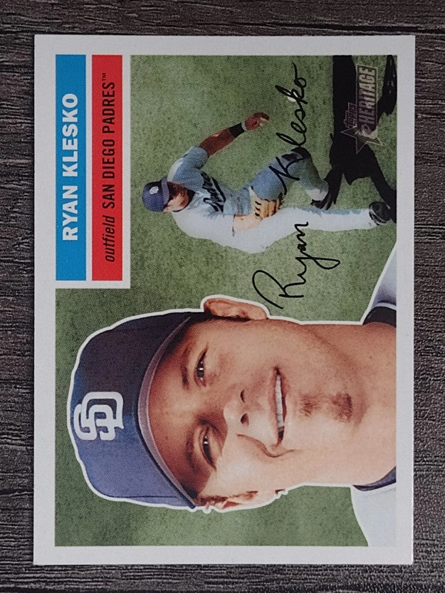 2005 Topps Heritage White Backs #218 Ryan Klesko
