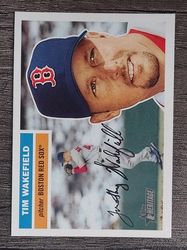 2005 Topps Heritage White Backs #302 Tim Wakefield