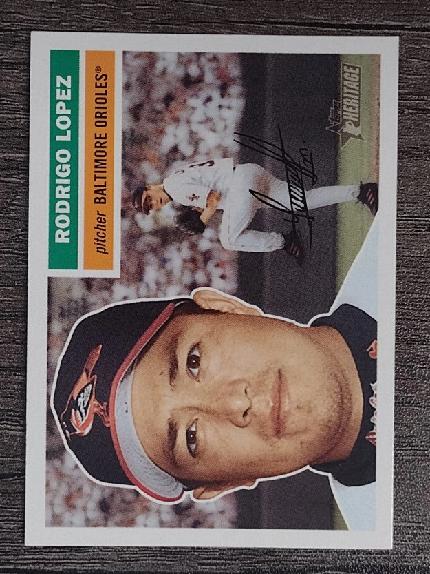 2005 Topps Heritage White Backs #123 Rodrigo Lopez