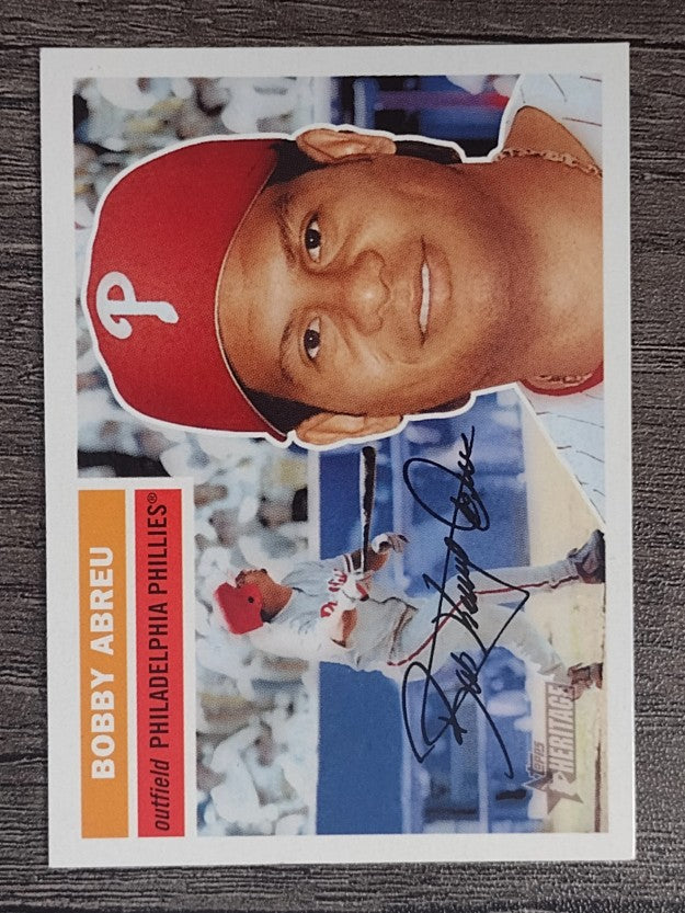 2005 Topps Heritage White Backs #120 Bobby Abreu