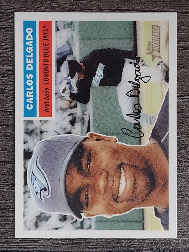 2005 Topps Heritage White Backs #75 Carlos Delgado