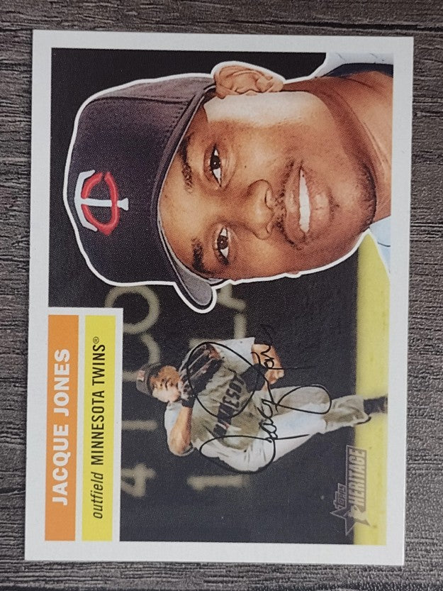 2005 Topps Heritage White Backs #336 Jacque Jones